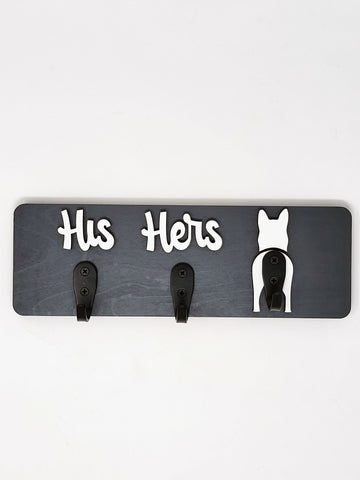 Him, Her & Dog - Coat & Leash Holder